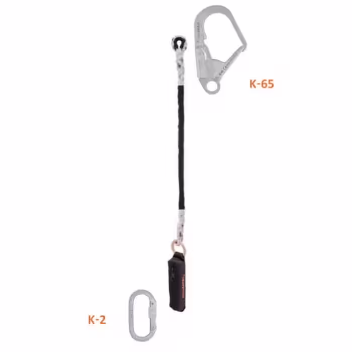 لنیارد طنابی تک قلاب شوک دار کایا سیفتی سری E-1 T با قلاب K-65/K-2