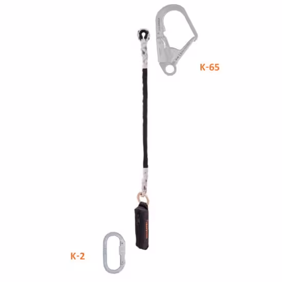 لنیارد طنابی تک قلاب شوک دار کایا سیفتی سری E-1 T با قلاب K-65/K-2