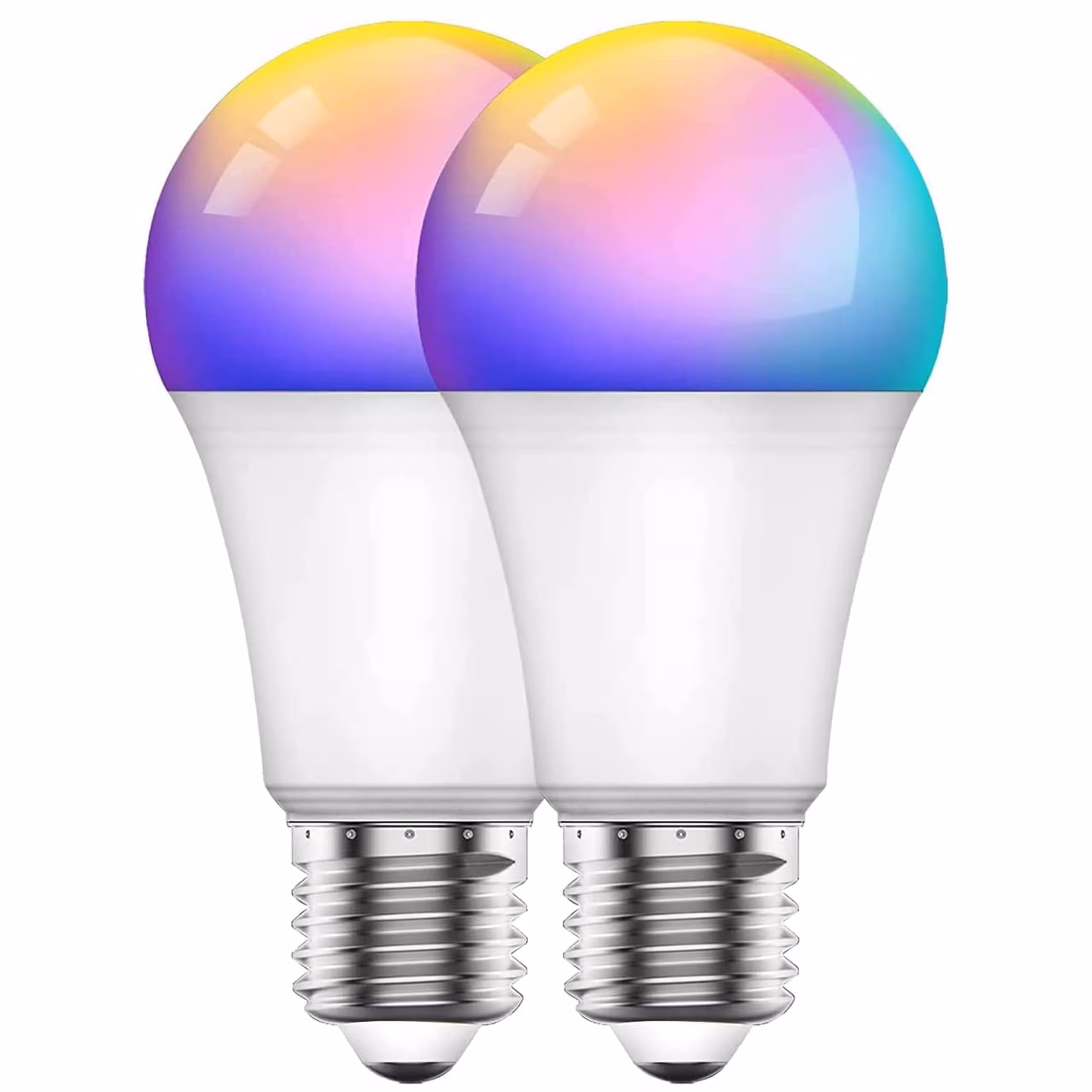 لامپ هوشمند نوربا قابلیت تنظیم رنگ و کنترل از راه دور SKY-TOUCH 2Pcs Smart Led Bulb E27 Remote Control