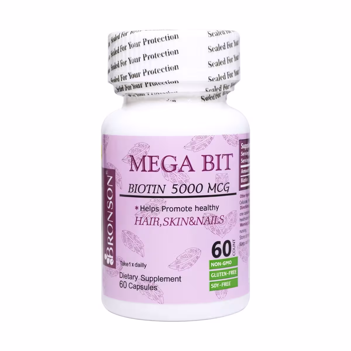 کپسول بیوتین مگابیت 5000 میکروگرم برونسون