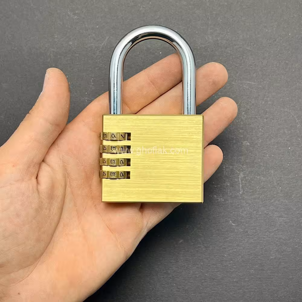 قفل آویز برنجی رمزی