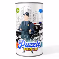 پازل 40 تکه کارتون ماشین پلیس