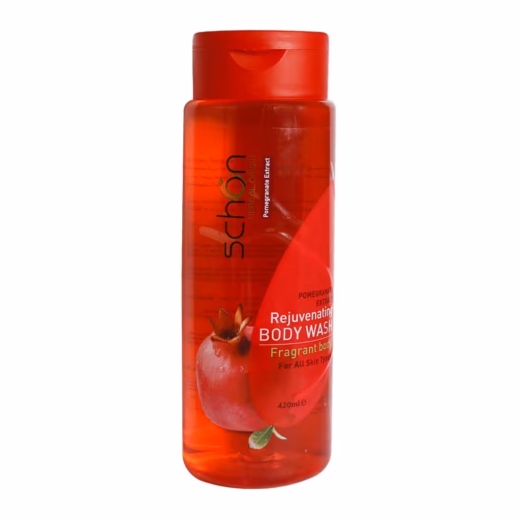 شامپو بدن با عصاره انار شون REJUVENATING BODY WASH POMEGRANATE EXTRACT SCHON