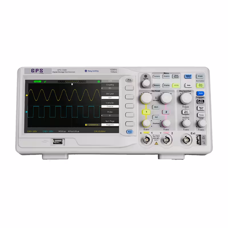اسیلوسکوپ 100MHz دو کاناله جیپیاس مدل GPS-1102B Plus