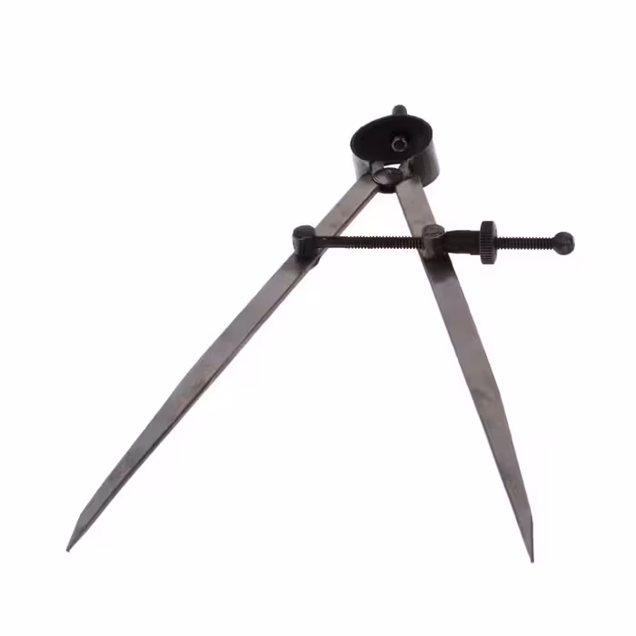 پرگار مستقیم فلزی طول 20 سانتیمتر