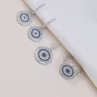 نیمست چشم و نظر درشت و بزرگ با نگین باگت خور کد 1611