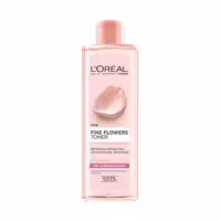 تونر  لورال با عصاره رز و یاس مخصوص پوست خشک و حساس LOreal paris fine flowers toner