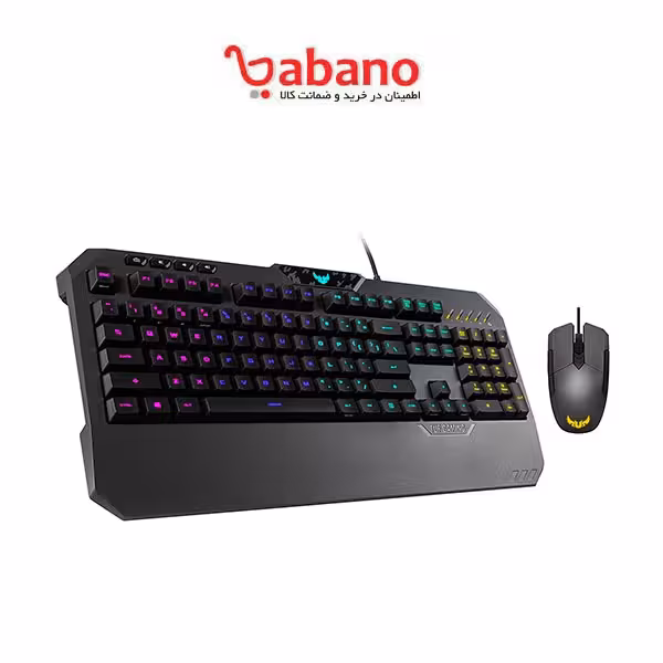 کیبورد و ماوس مخصوص بازی ایسوس مدل TUF Gaming Combo