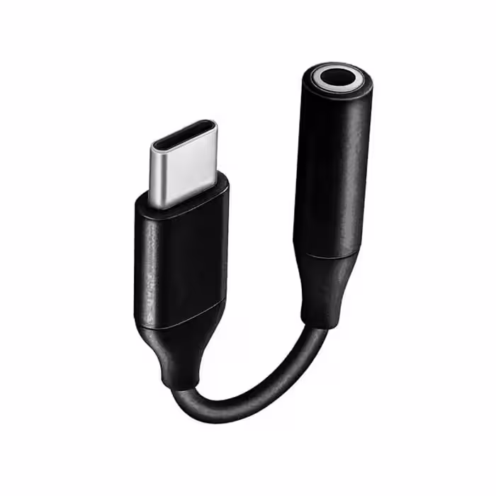 کابل تبدیل USB-C به جک 3.5 میلیمتری سامسونگ اورجینال مشکی