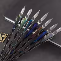 قلم شیشه‌ای برلیان Glass deep pen Brilliant