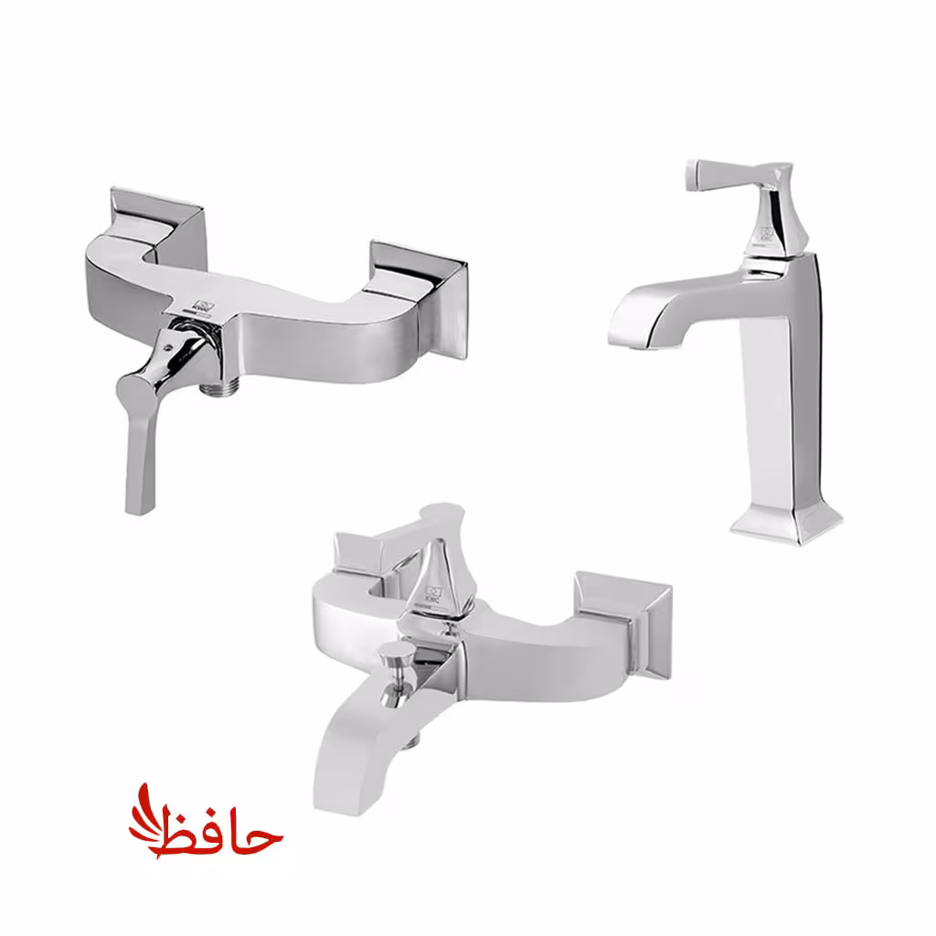 شیر حمام توالت روشویی کی دبلیو سی KWC مدل کلاسیک کروم