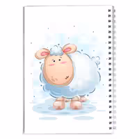 دفتر مشق کارتونی گوسفند