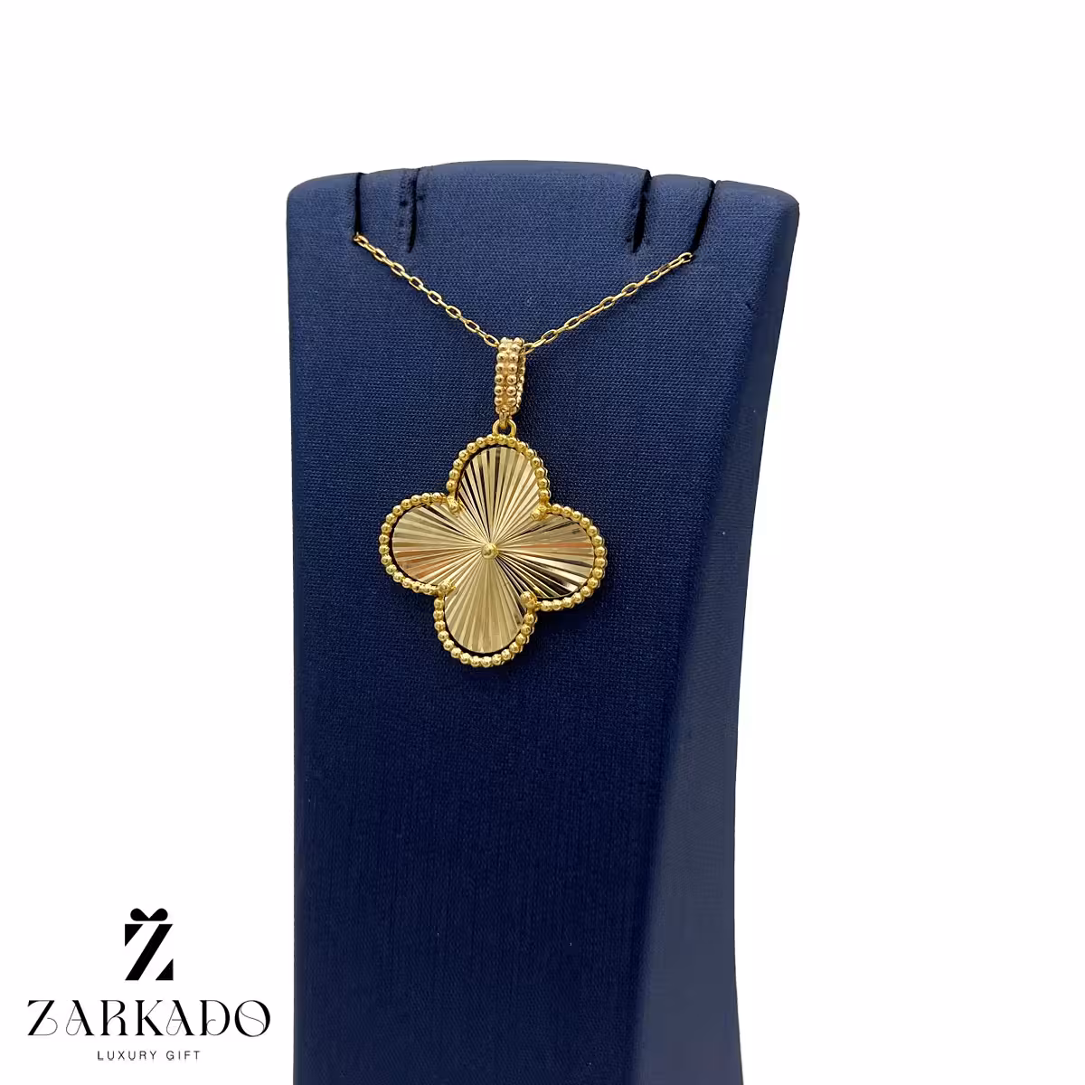 پلاک طلا ونکلیف تراشدار سایز 6 کد P22402