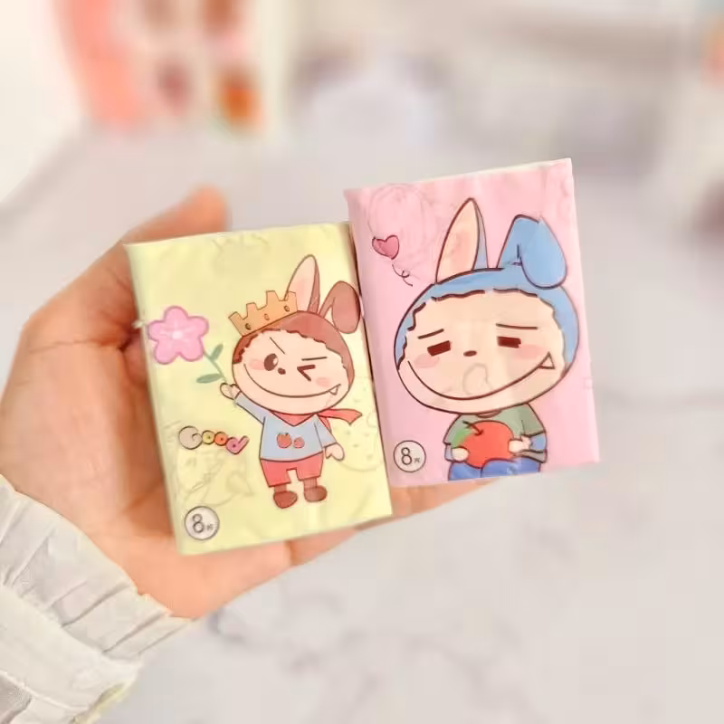 دستمال کاغذی جیبی طرح لبوبو