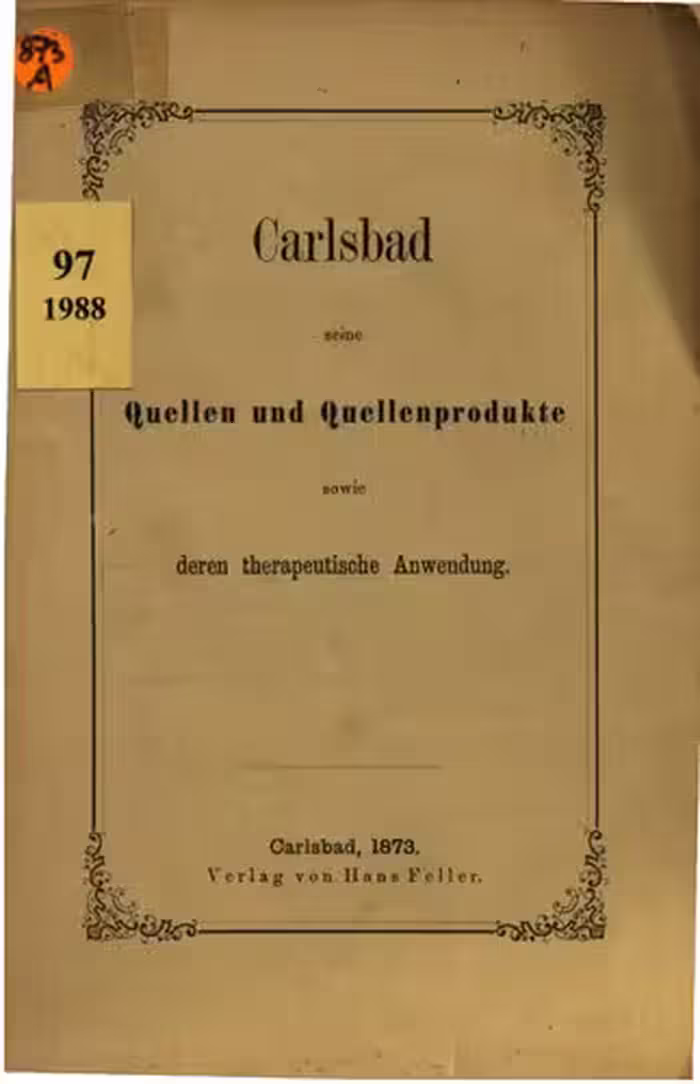 خرید و دانلود نسخه کامل کتاب Carlsbad, seine Quellen und Quellenprodukte und deren therapeutische Anwendung