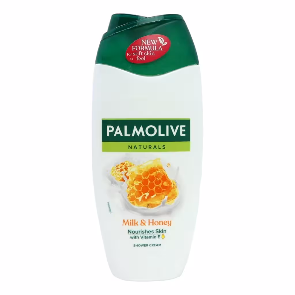 ژل دوش طبیعی پالمولیو شیر و عسل حجم 250 میل