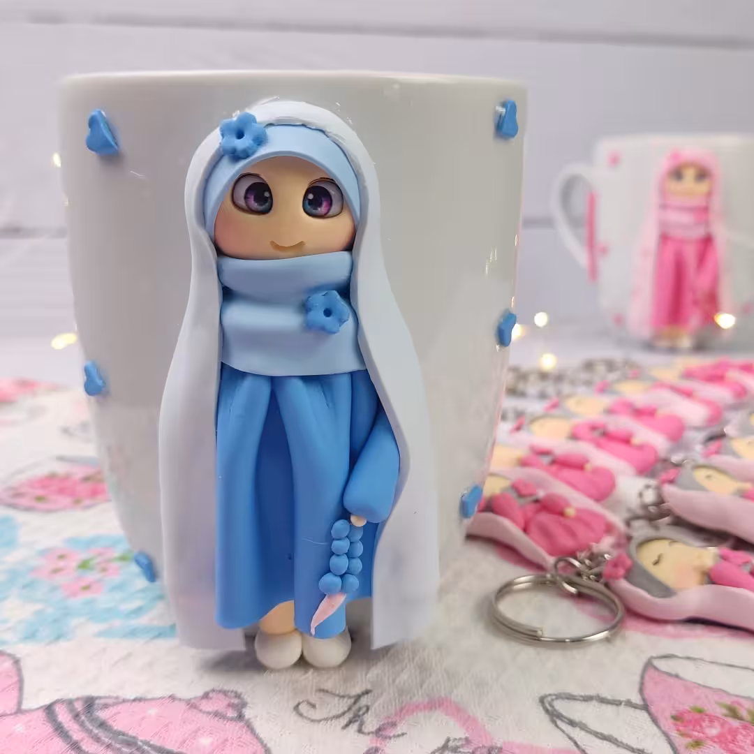 ماگ جشن تکلیف  قلبی به رنگ آبی نشکن و ضدآب