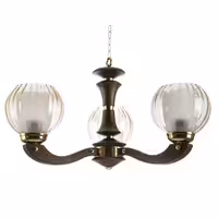 لوستر پردیس مدل بلوط 3 شیشه شفاف