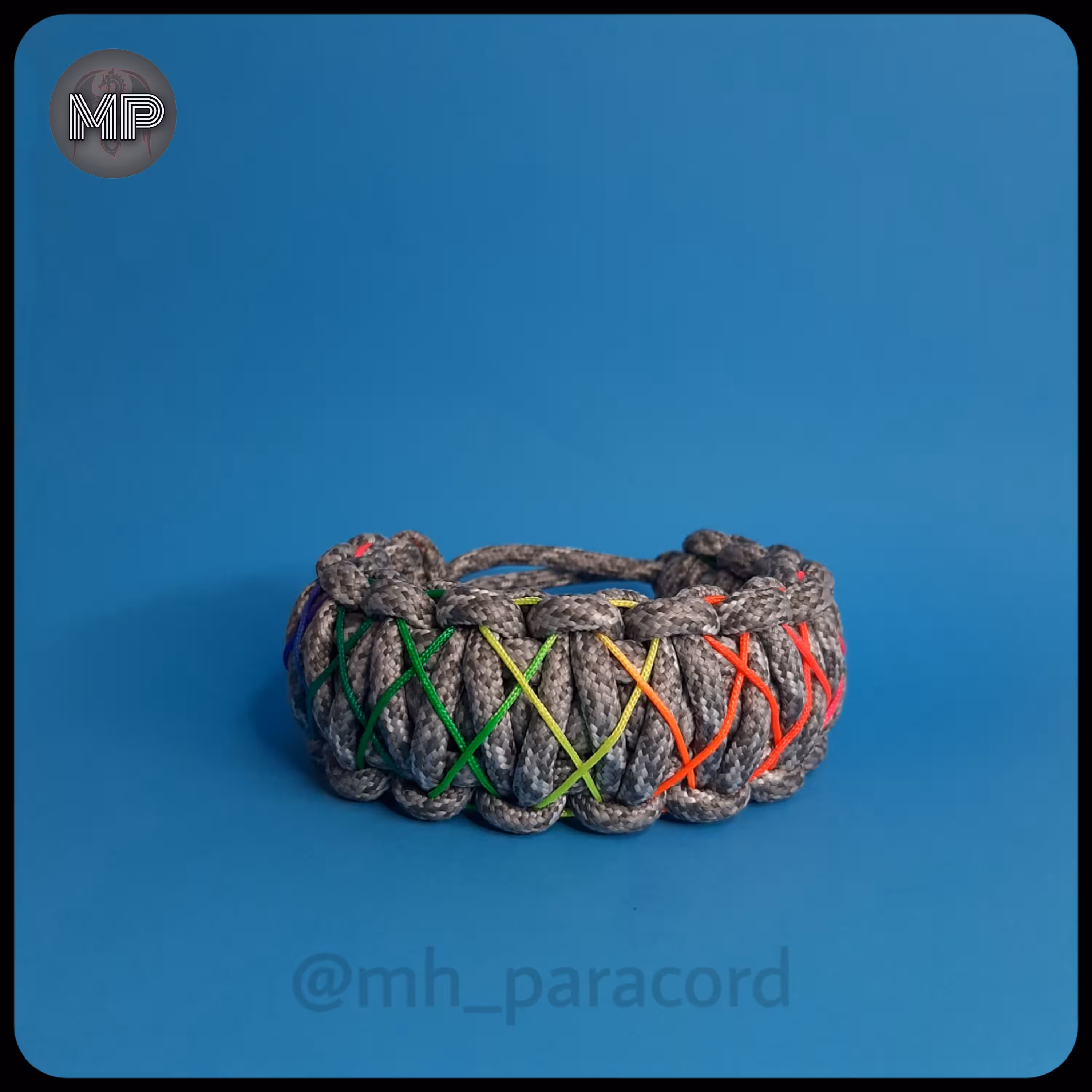 دستبند پاراکورد_بزرگ_رنگین‌کمانی