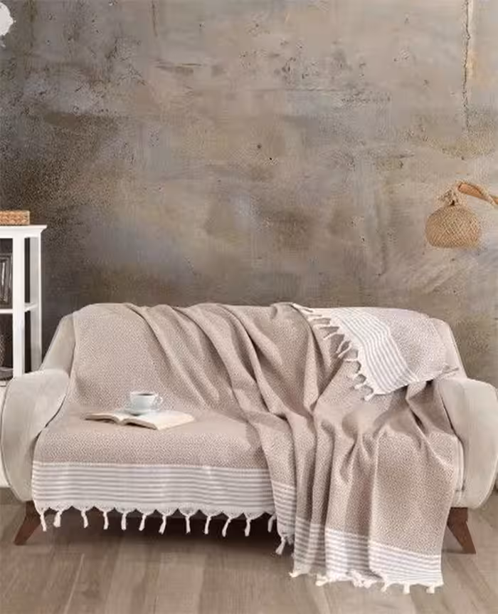 رو مبلی یا شال مبل ترک طرح الماس سایز بزرگ Diamond