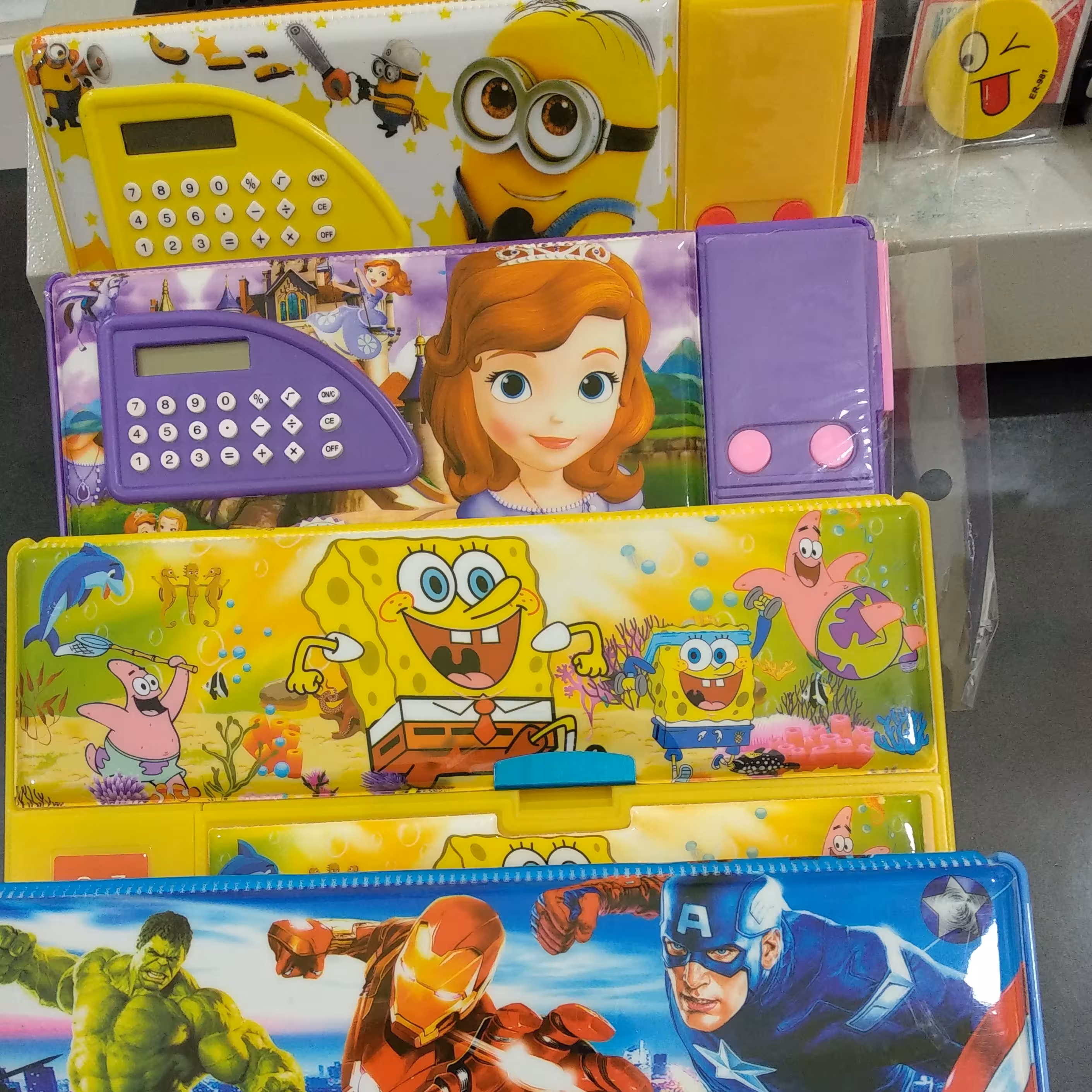 جامدادی کتابی سایز بزرگ ماشین حساب دار