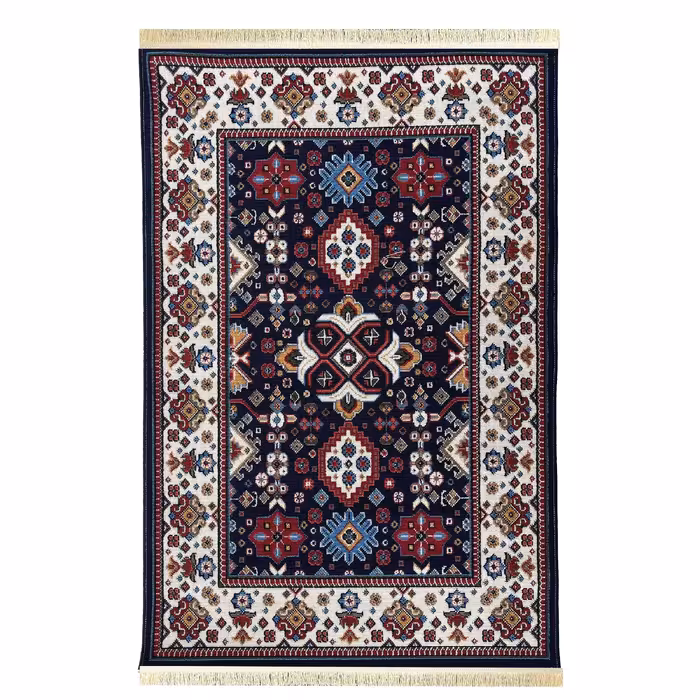 گلیم ماشینی یک و نیم متری  (1.5-1) -  طرح سورن -  فرش و گلیم جزیره