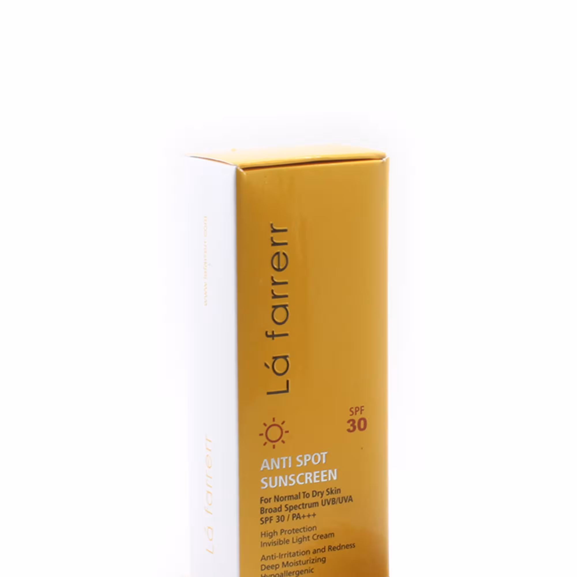 کرم ضدآفتاب پوست نرمال تا خشک(بی رنگ)لافارر spf30