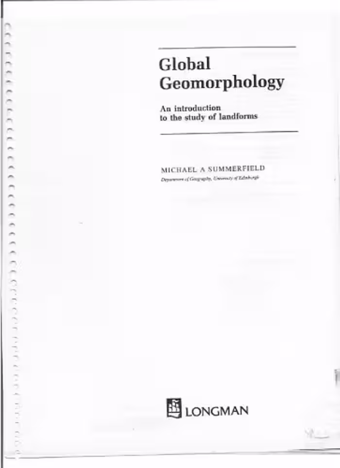 خرید و دانلود نسخه کامل کتاب Global Geomorphology