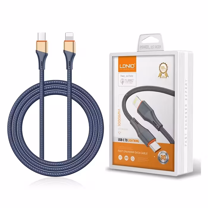 کابل شارژ تایپ سی به لایتنینگ الدینیو مدل LDNIO LC631i ( عمده)