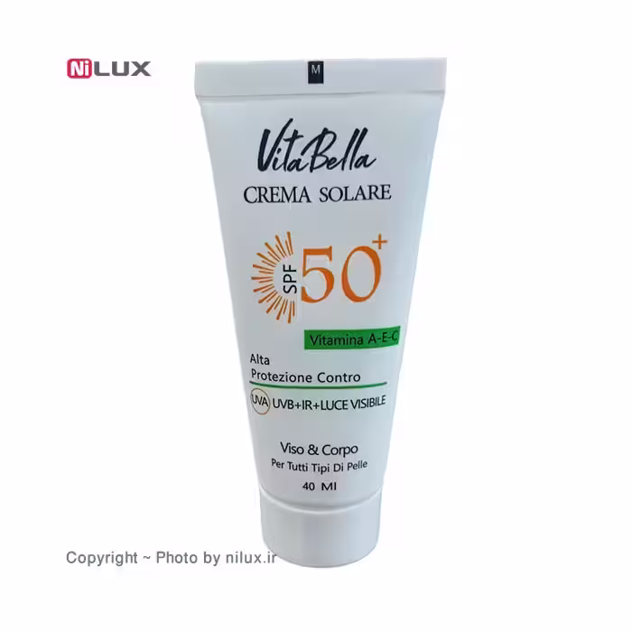 کرم ضد آفتاب spf50 بی رنگ ویتابلا حجم 40 میلی لیتر