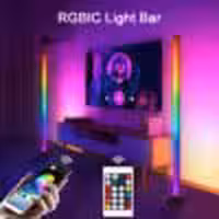چراغ rgb هوشمند با سنسور صدا سفید RGB Led Light Bar 120cm