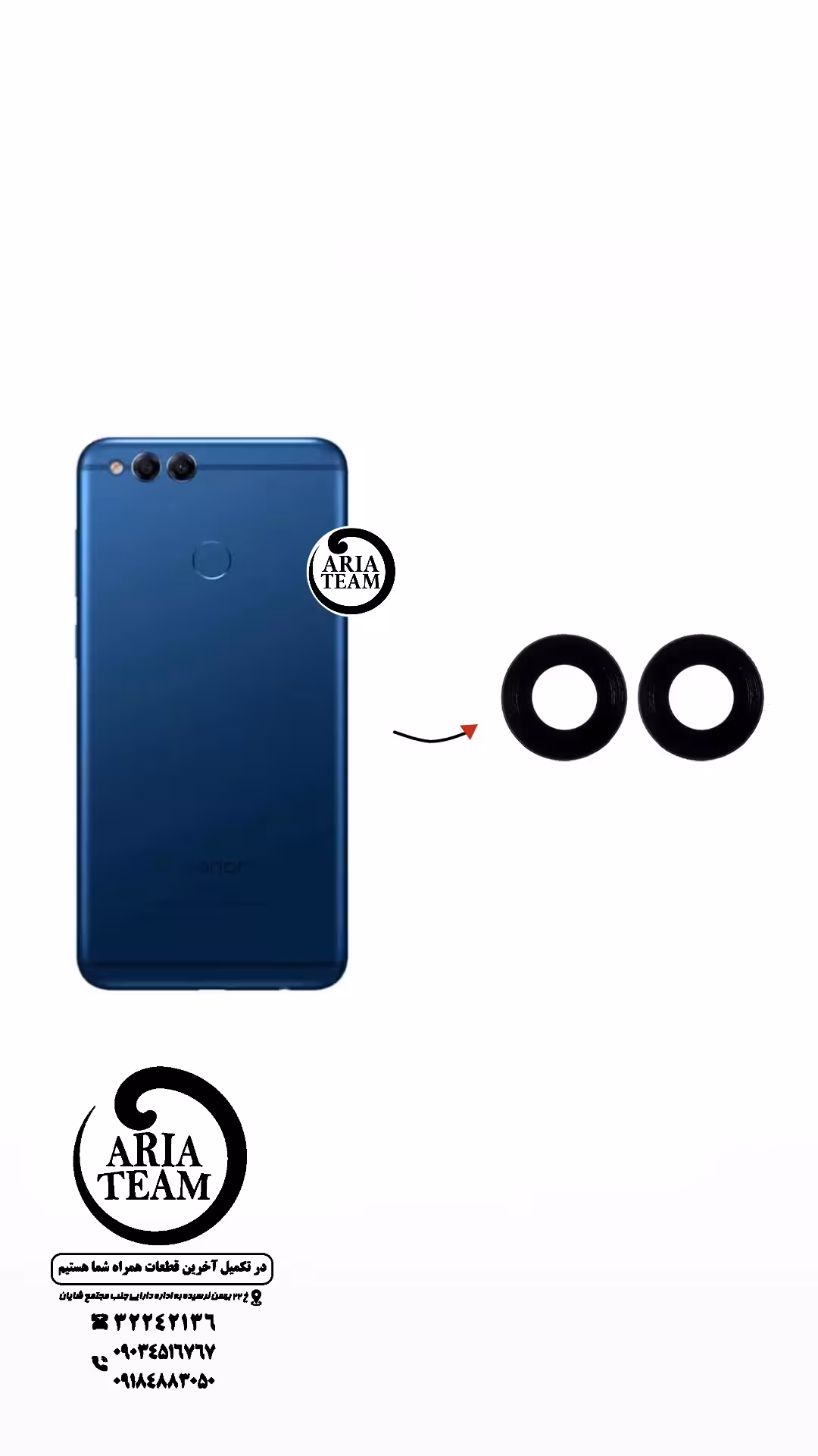 شیشه لنز دوربین هوآوی honor 7x