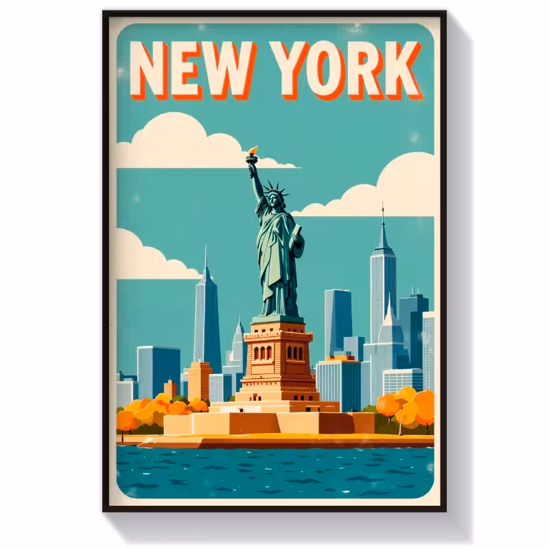 تابلو گرافیکی شهر نیویورک