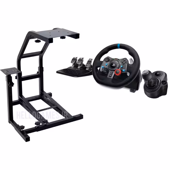 فرمان بازی Logitech G29   استند رانندگی VRS   تعویض دنده Shifter