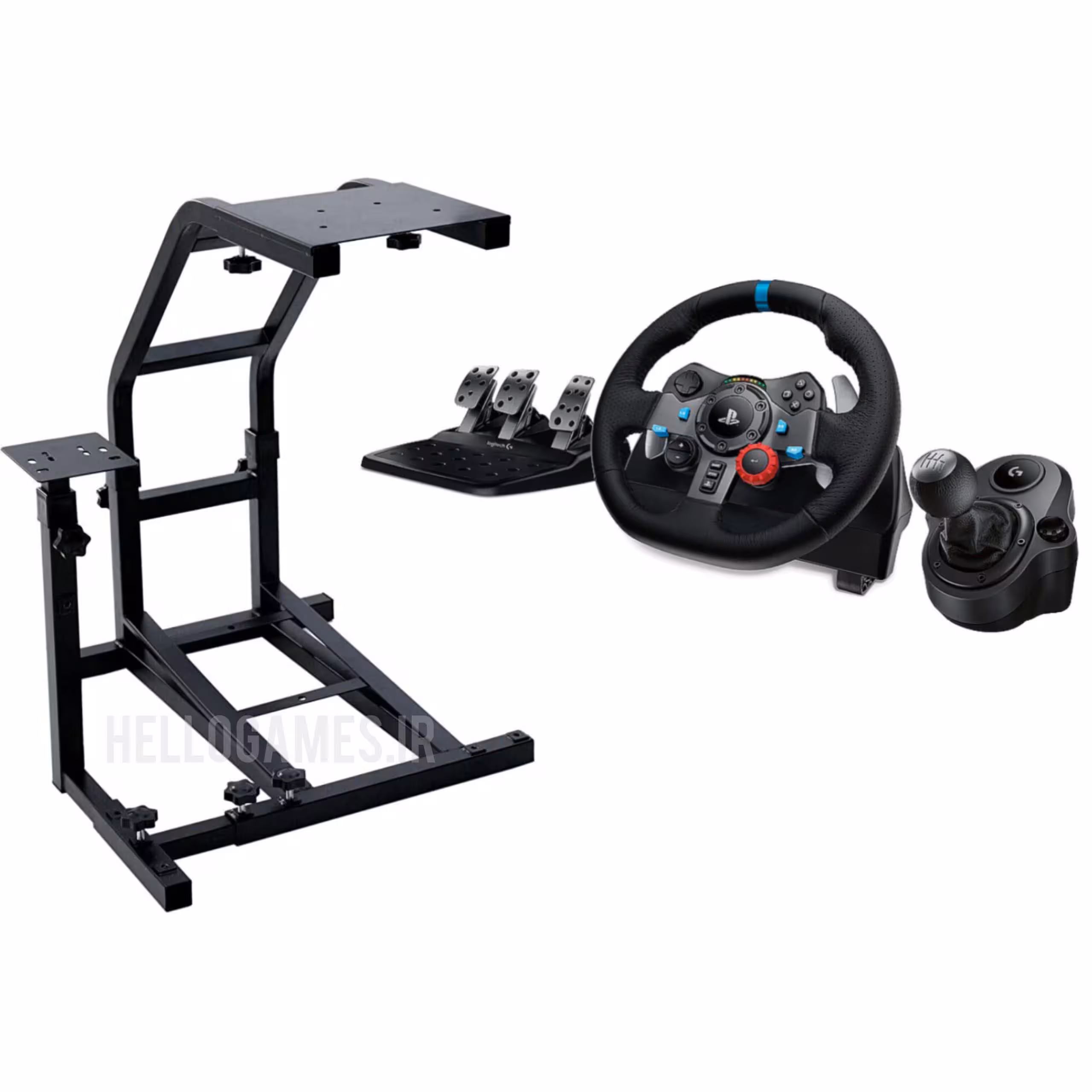 فرمان بازی Logitech G29   استند رانندگی VRS   تعویض دنده Shifter