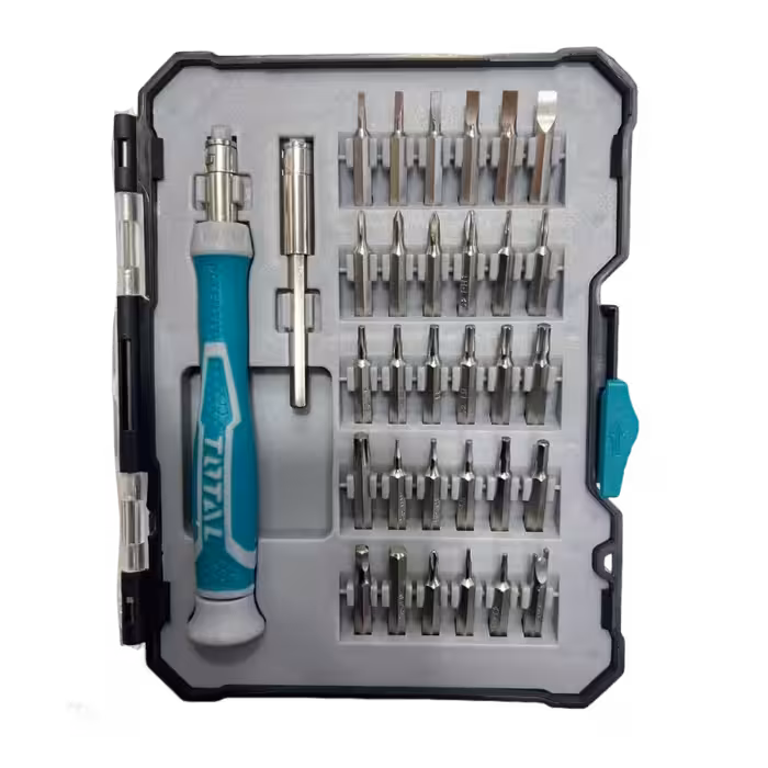 ست نوک پیچ گوشتی (بیت، ستاره ای، آلن) 34 عددی توتال TOTAL-