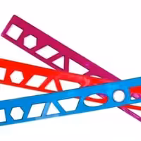 خط کش 20 سانتی اشکال هندسی دار