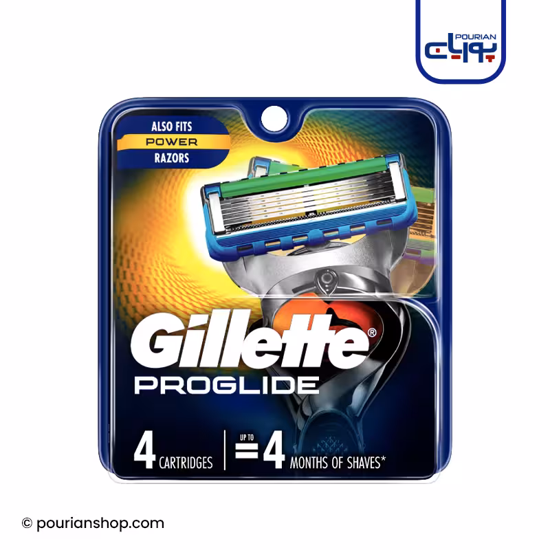 تیغ یدک ژیلت مدل Gillette Proglide power Convient Egalement بسته 4 عددی محصول کانادا