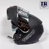 کلاه کاسکت بلوتوث دار فک متحرک تکنو Tekno - مشکی مات   BT11