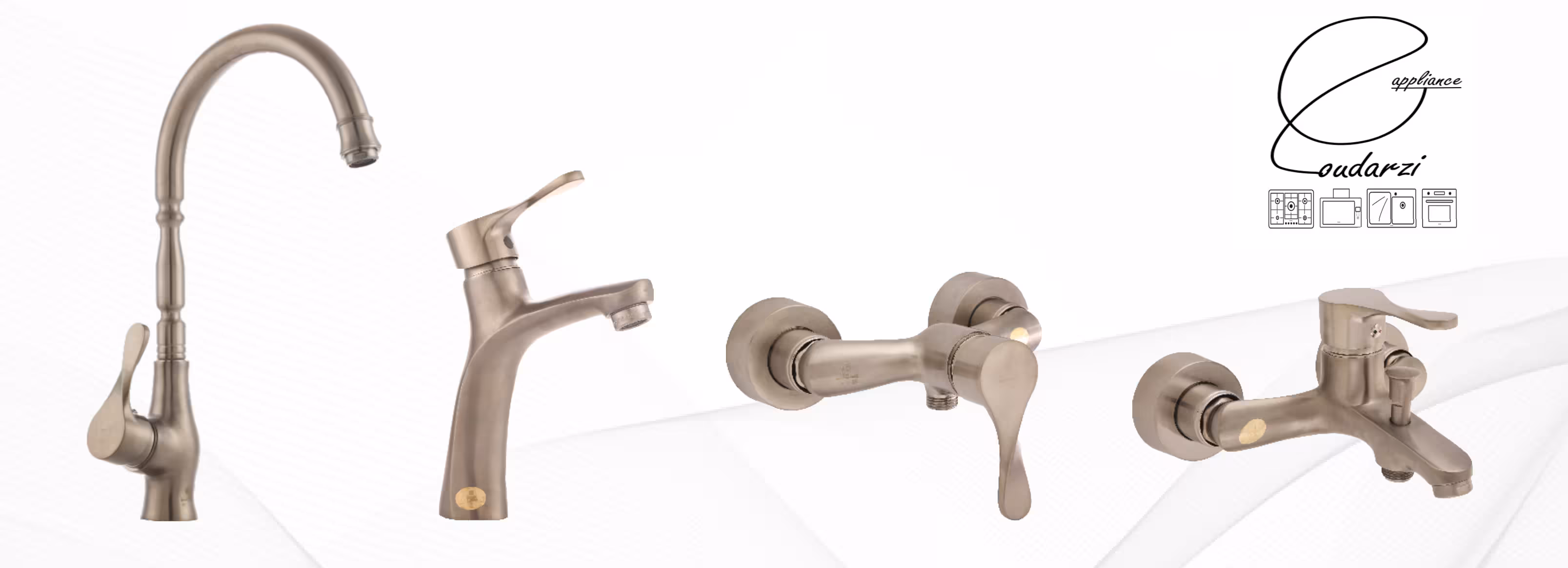 شیراآلات رستاک مدل نگین کروم مات