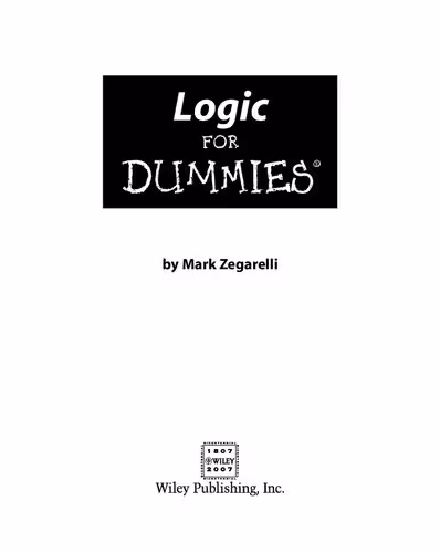 خرید و دانلود نسخه کامل کتاب Logic For Dummies