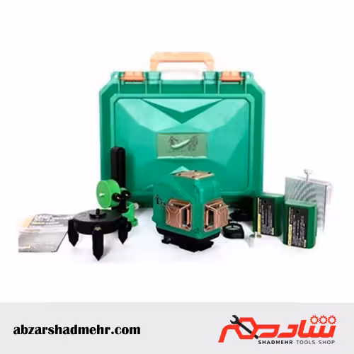 تراز لیزری 3بعدی 12 خط نور سبز لیهو