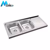 سینک میلان کد 3016 روکار دو لگنه