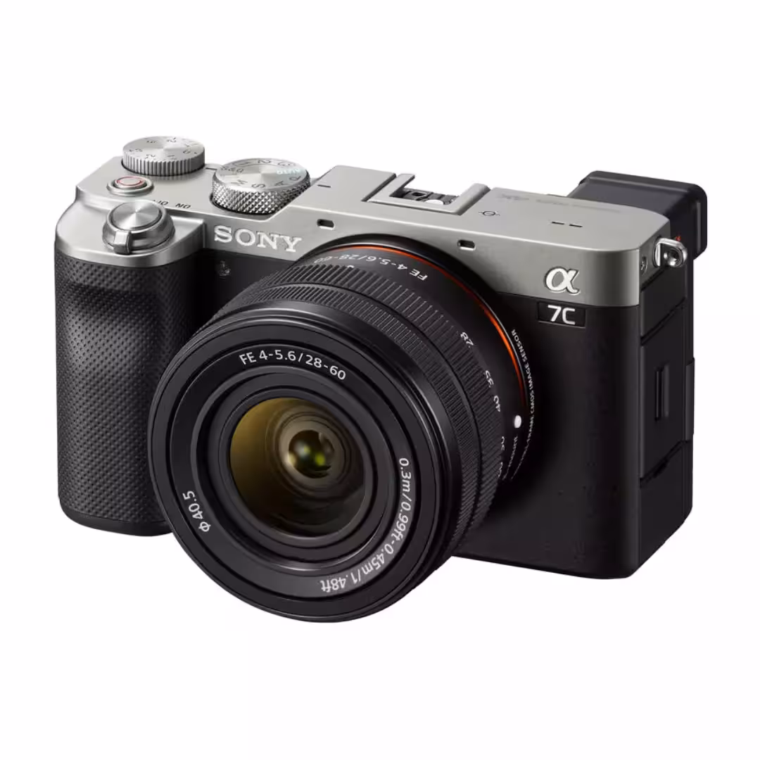 دوربین عکاسی سونی Sony a7C Mirrorless Camera with 28-60mm Lens (Silver)