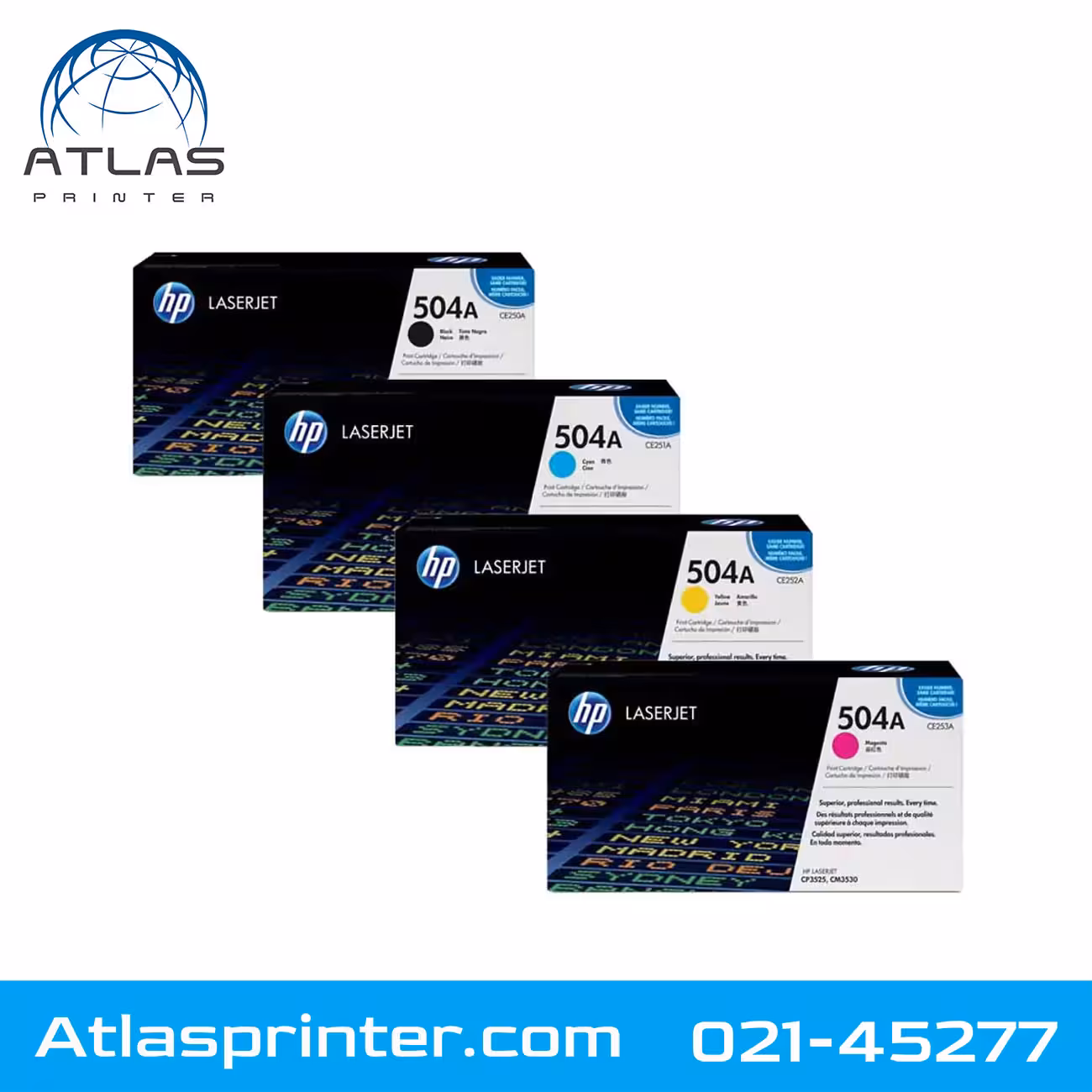 کارتریج ست چهار رنگ اچ پی HP 504A