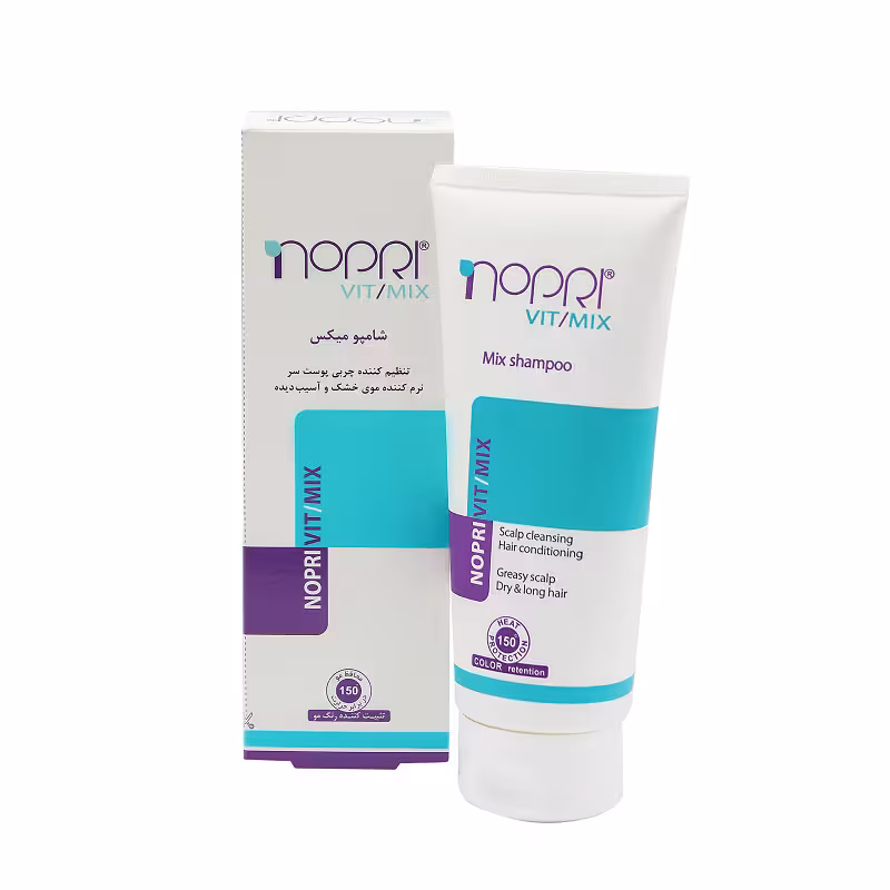 شامپو میکس مناسب پوست چرب و موی خشک نوپری ویت میکس نوپریت