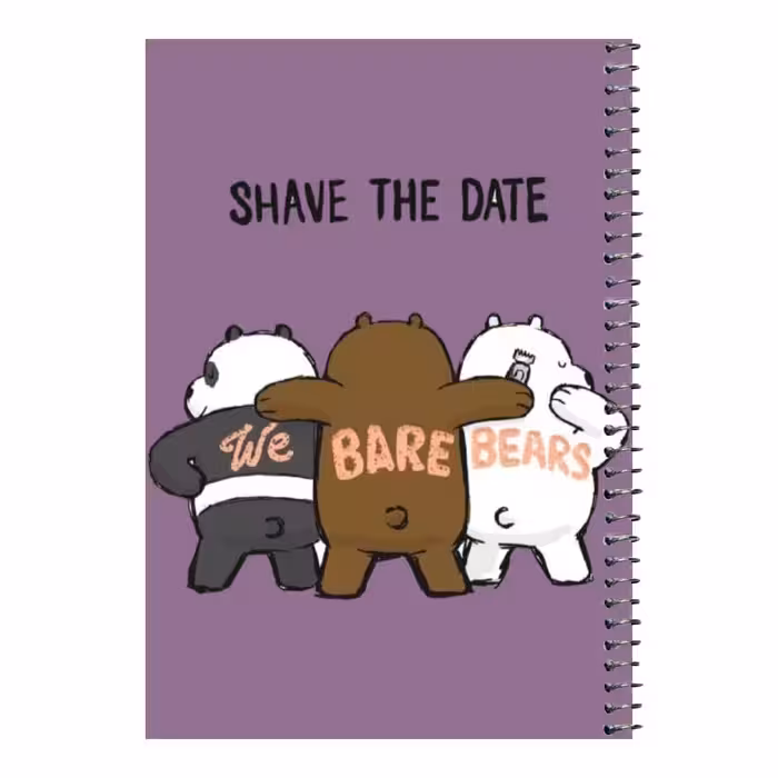 دفتر مشق 80 برگ اس جی مدل خرس