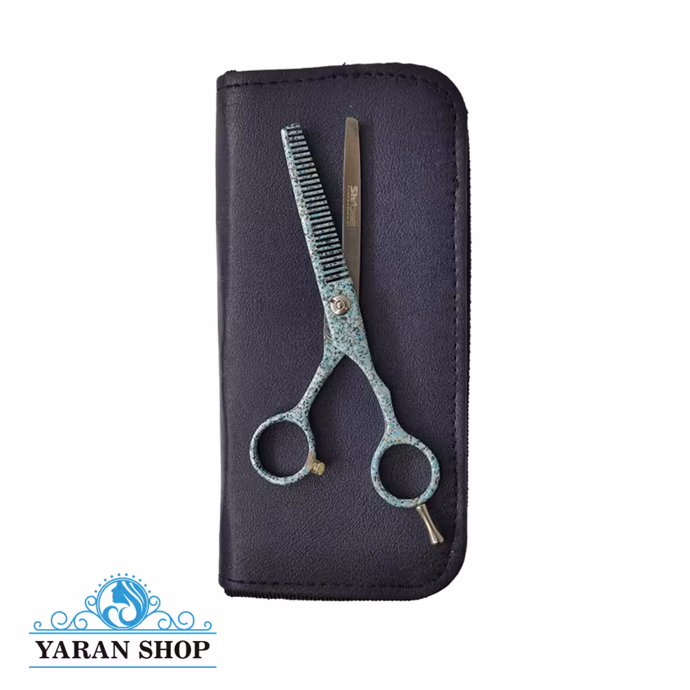 قیچی پیتاژ آرایشگاهی شی رز مدل - 2021p (با کیف محافظ)