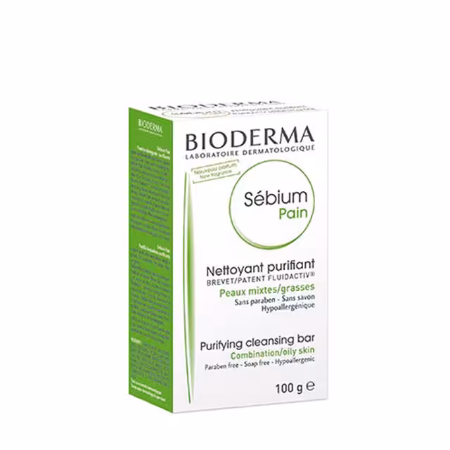 پن پاک کننده مناسب پوست های چرب و مختلط بایودرما مدل سبیوم 100 گرمی