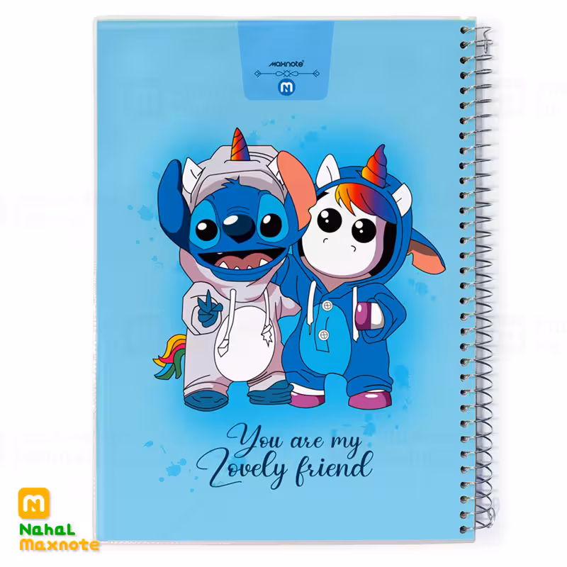 دفتر 80 برگ سیمی طلقی کارتونی کد 9813.طرح 4 پسرانه